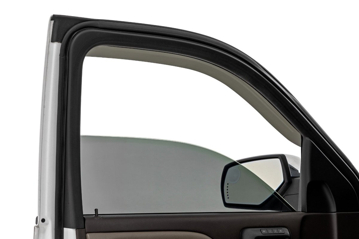 Chevrolet 3500HD Side Window Deflectors - Rough Country - Premium Tape-On